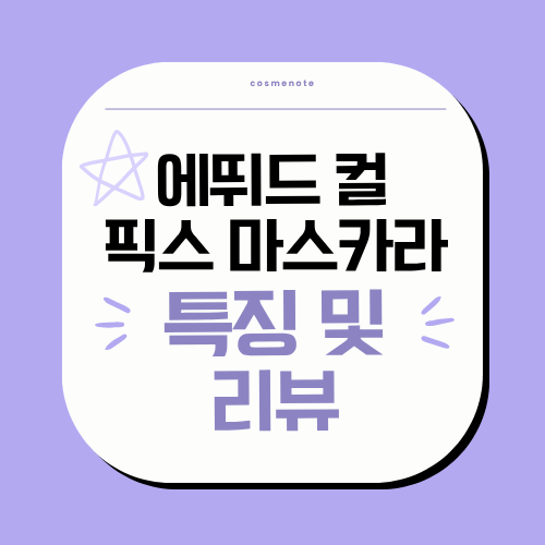 에뛰드 컬 픽스 마스카라