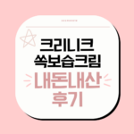 크리니크_쏙보습크림_내돈내산_후기